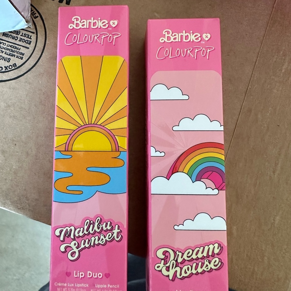 ColourPop x Barbie doll lip stick and matching liner combo brand new